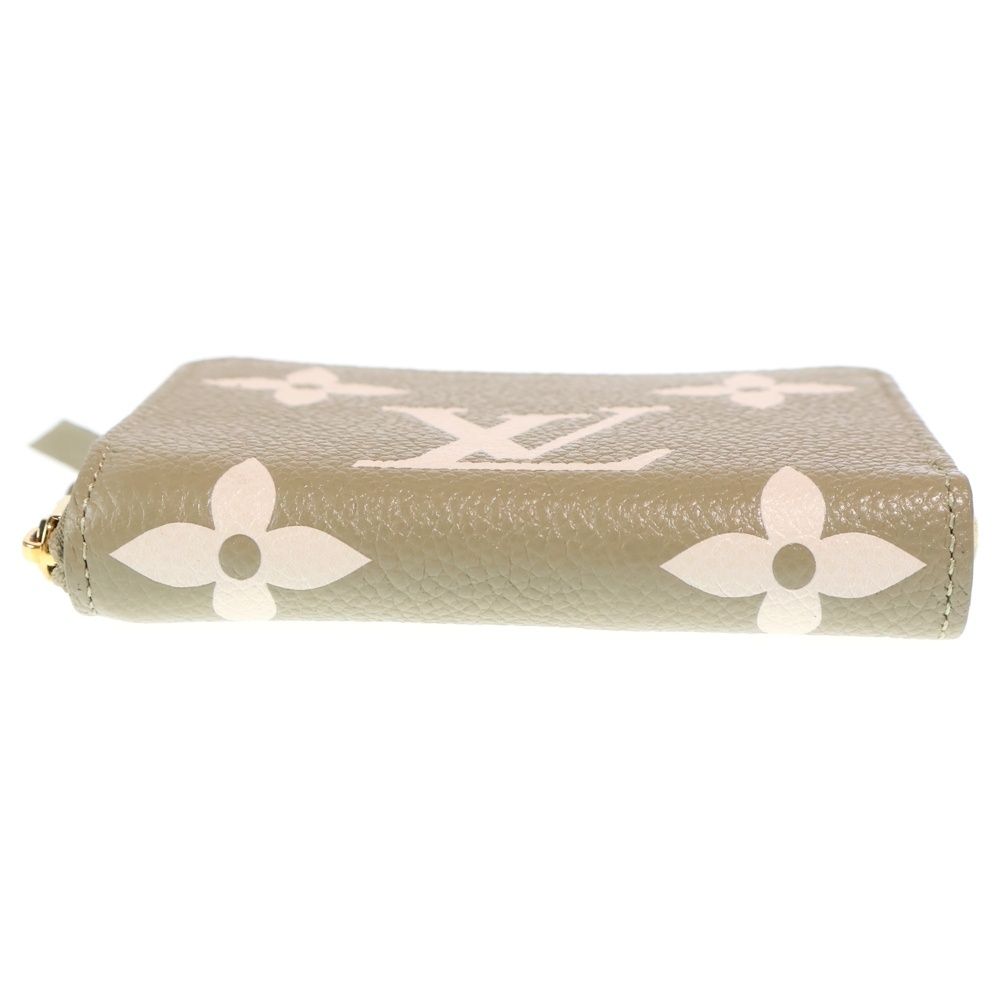 Louis Vuitton Monogram Empreinte Zippy Coin Purse Mini Wallet Bicolor Khaki — view 6