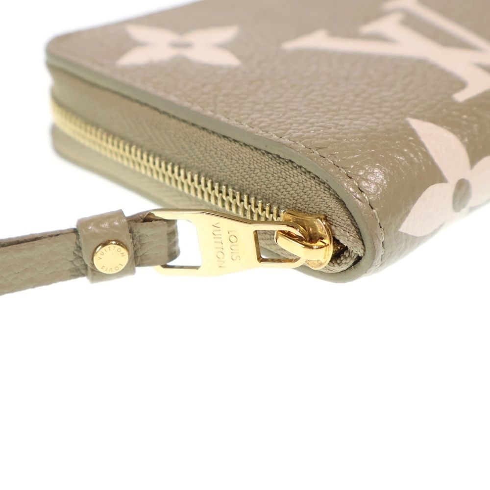 Louis Vuitton Monogram Empreinte Zippy Coin Purse Mini Wallet Bicolor Khaki — view 5