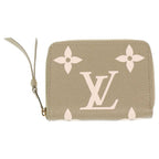 Louis Vuitton Monogram Empreinte Zippy Coin Purse Mini Wallet Bicolor Khaki
