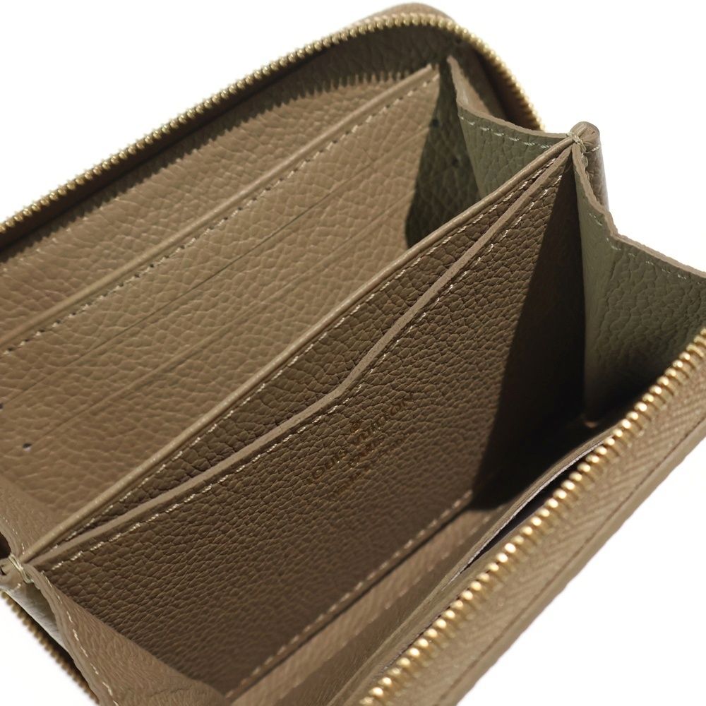 Louis Vuitton Monogram Empreinte Zippy Coin Purse Mini Wallet Bicolor Khaki — view 4