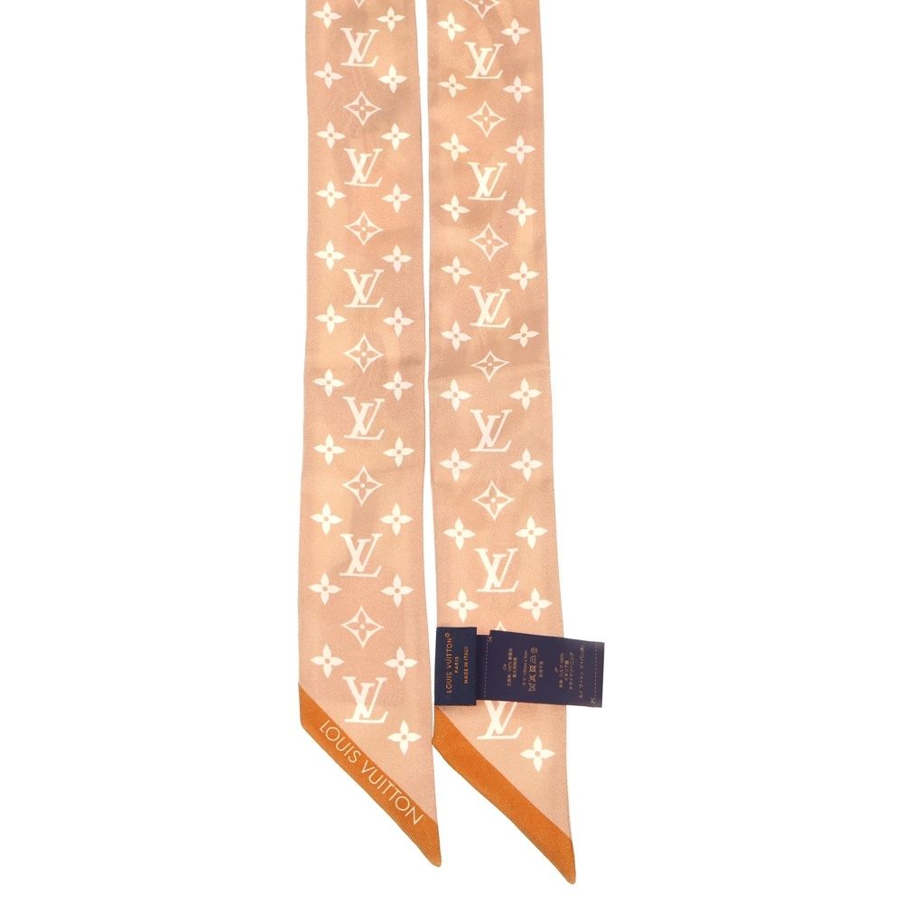 Louis Vuitton Bandeau BB Flower and Straps Beige Silk Scarf — view 4