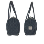 Gucci Black Silver GG Canvas Leather 000 Mini Boston Bag — view 8