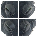 Gucci Black Silver GG Canvas Leather 000 Mini Boston Bag — view 3