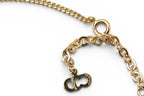 Dior Necklace Vintage CD Logo Rhinestone Gold — view 3