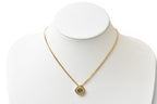 Dior Necklace Vintage CD Logo Rhinestone Gold — view 6