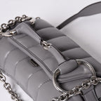 Gucci Horsebit 2-Way Shoulder Bag Leather Gray Silver — view 7