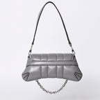 Gucci Horsebit 2-Way Shoulder Bag Leather Gray Silver — view 2
