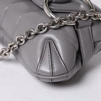Gucci Horsebit 2-Way Shoulder Bag Leather Gray Silver — view 8