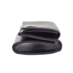 Prada Saffiano Triangle Wallet Trifold Black — view 6