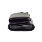 Prada Saffiano Triangle Wallet Trifold Black — view 5