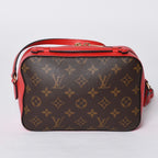 Louis Vuitton Shoulder Bag Saintonge Freesia Brown Red Gold — view 2