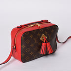 Louis Vuitton Shoulder Bag Saintonge Freesia Brown Red Gold — view 3