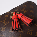 Louis Vuitton Shoulder Bag Saintonge Freesia Brown Red Gold — view 6