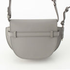 Loewe Leather Gate Dual Logo Shoulder Bag Gray Mini — view 4
