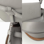 Loewe Leather Gate Dual Logo Shoulder Bag Gray Mini — view 8