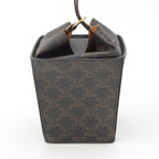 Celine Triomphe Strap Box Handbag Brown — view 4