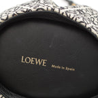 Loewe Elephant Mini Anagram Jacquard Shoulder Bag Black White — view 7