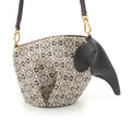 Loewe Elephant Mini Anagram Jacquard Shoulder Bag Black White