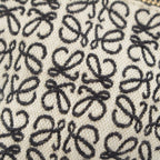 Loewe Elephant Mini Anagram Jacquard Shoulder Bag Black White — view 9