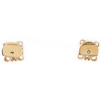 Loewe Anagram Cube Stud Earrings Gold — view 4