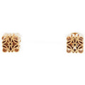 Loewe Anagram Cube Stud Earrings Gold