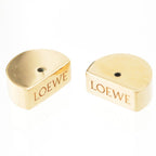 Loewe Anagram Cube Stud Earrings Gold — view 9