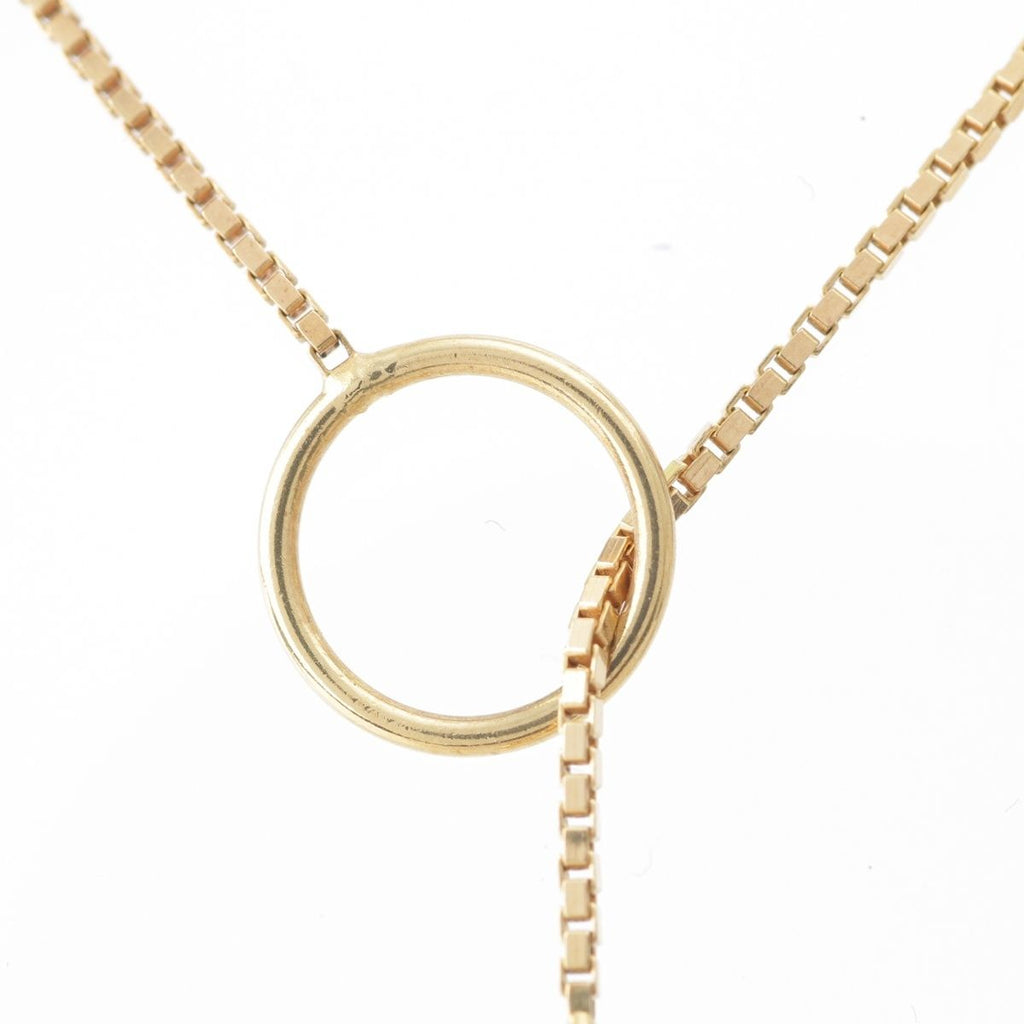 Gucci Lariette Logo Bar Venetian Chain Necklace Gold — view 6
