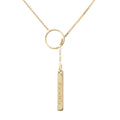 Gucci Lariette Logo Bar Venetian Chain Necklace Gold