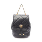 Chanel Backpack 19 Black Lambskin Quilted Small
