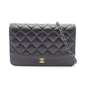 Chanel Shoulder Bag Gabriel de Black Leather Chain Wallet