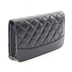 Chanel Shoulder Bag Gabriel de Black Leather Chain Wallet — view 2