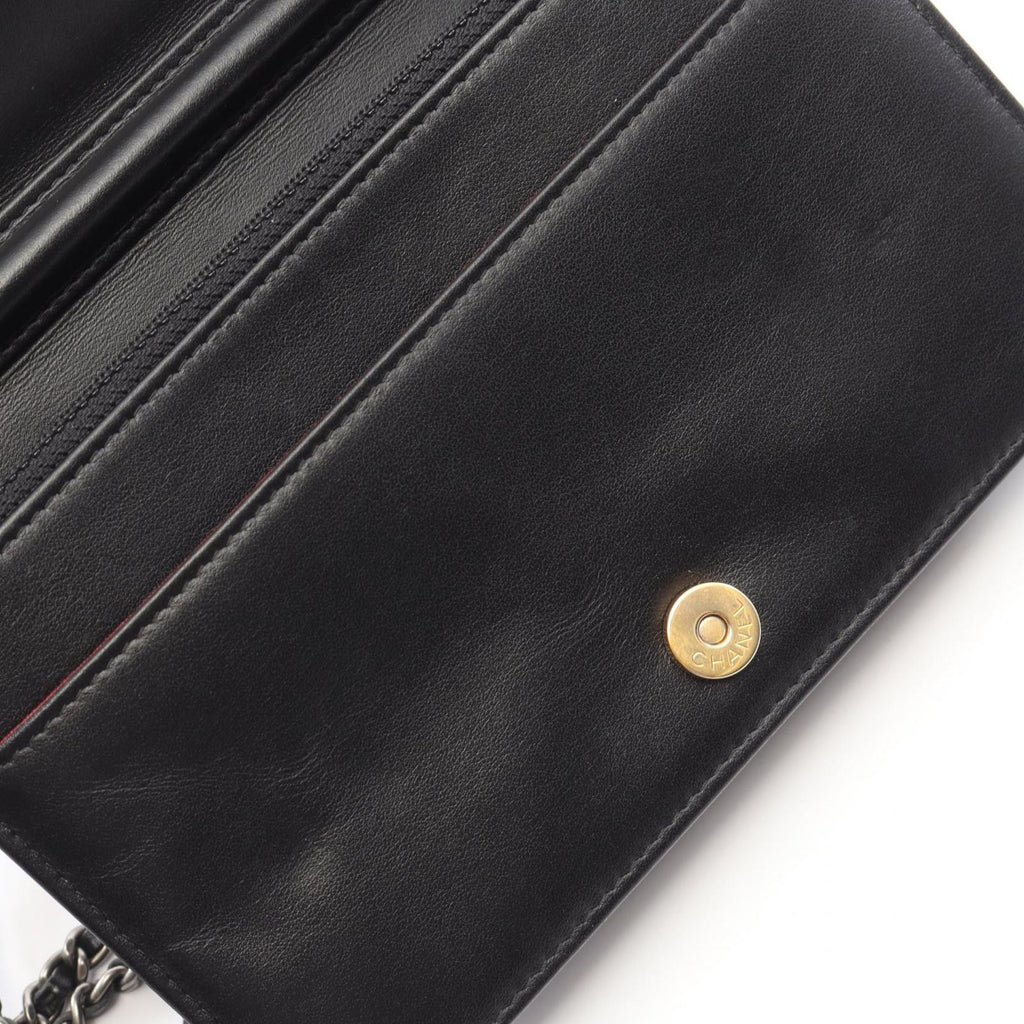 Chanel Shoulder Bag Gabriel de Black Leather Chain Wallet — view 6