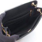 Chanel Shoulder Bag Quilted Black Lambskin CC Logo Chain — view 3