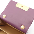 Chanel Shoulder Bag Mini Quilted Purple Lambskin Small Flap Chain — view 6