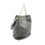 Chanel Shoulder Bag Quilted 2-Way Khaki Leather Drawstring — view 2