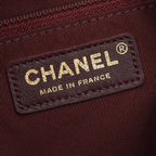 Chanel Shoulder Bag Quilted 2-Way Khaki Leather Drawstring — view 4