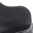 Dior Shoulder Bag Saddle Black Leather — view 8