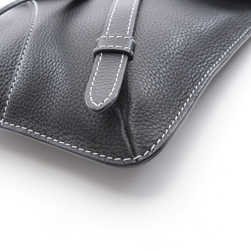 Dior Shoulder Bag Saddle Black Leather — view 5