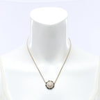 Chanel Necklace CC Logo Circle Leather — view 5