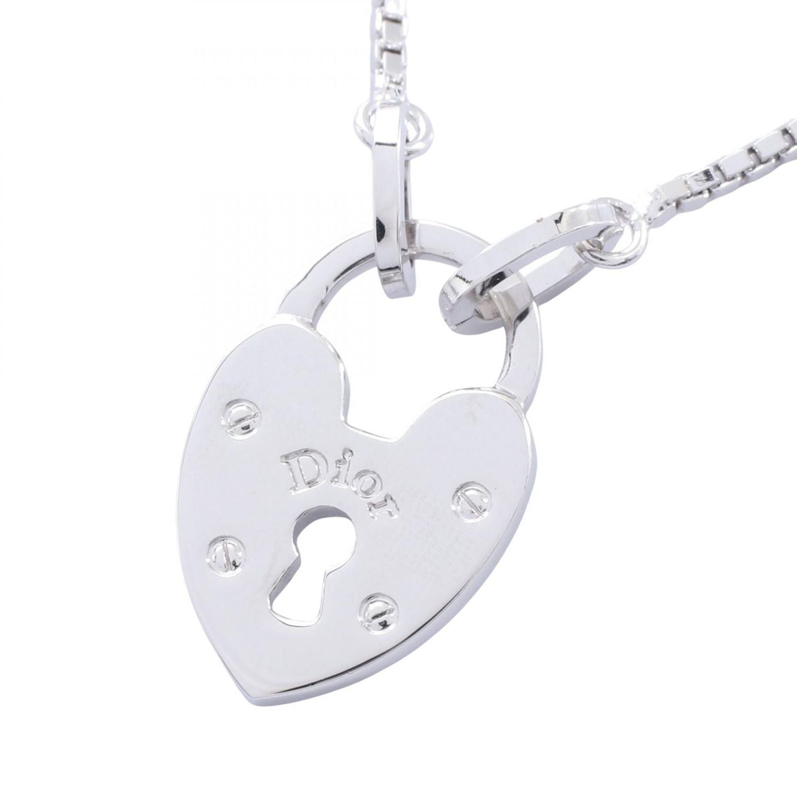 Dior Necklace Heart Lock Stainless Steel — view 2