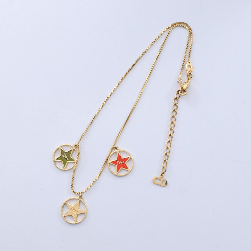 Dior Necklace Circle Star Logo — view 3
