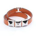 Hermes Bracelet Medallion Collier de Chien Leather