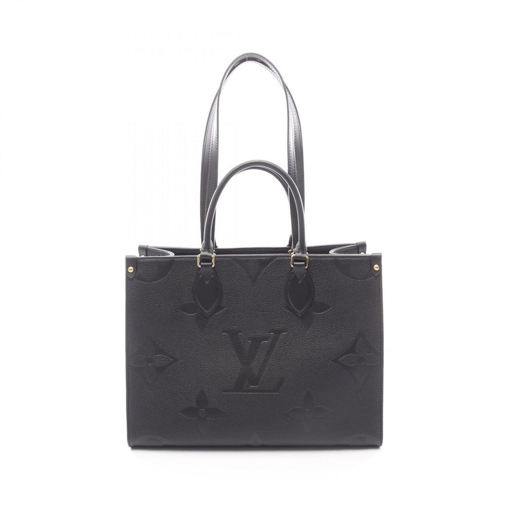 Louis Vuitton Tote On The Go MM 2-Way Noir Leather
