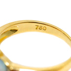 Celine Ring Akoya Pearl Diamond 18k YG Yellow Gold