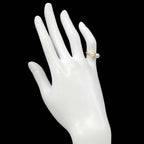 Celine Ring Akoya Pearl Diamond 18k YG Yellow Gold