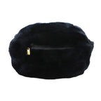Chanel CC Logo Arm Wormer Chain Shoulder Bag Lapin Black Gold — view 2