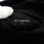 Chanel CC Logo Arm Wormer Chain Shoulder Bag Lapin Black Gold — view 8