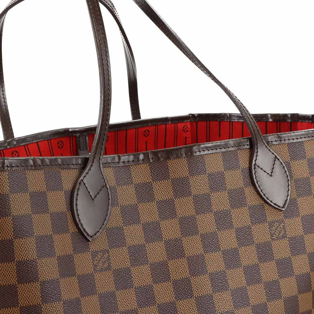 Louis Vuitton Damier Neverfull GM Tote Ebene Cerise Gold — view 9