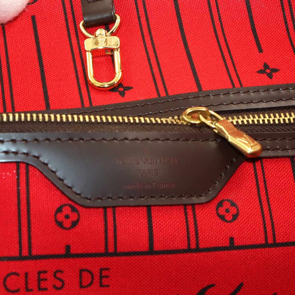 Louis Vuitton Damier Neverfull GM Tote Ebene Cerise Gold — view 7