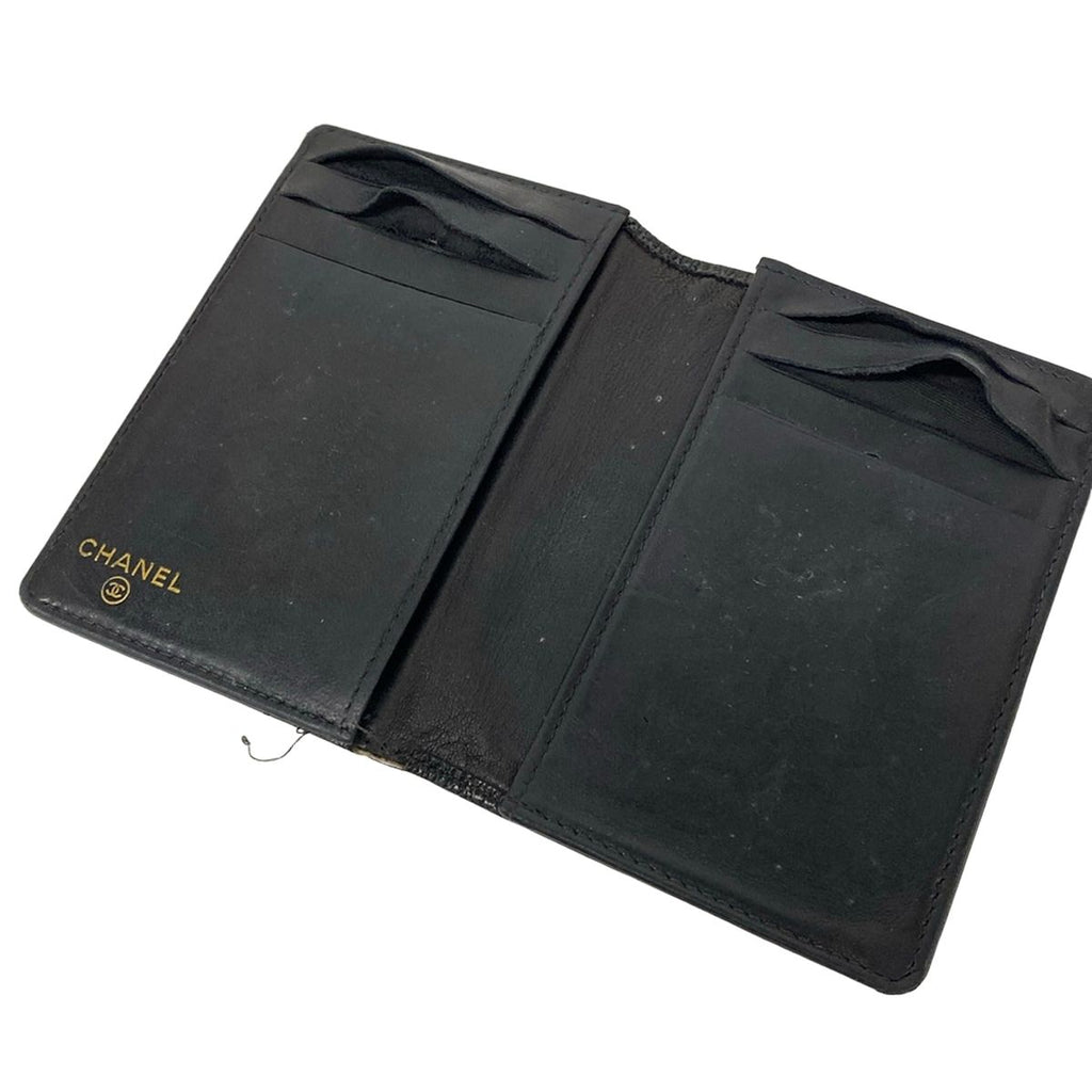 Chanel Business Card Holder Black CC Logo — view 3